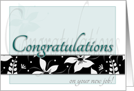 Congratulations on your new job card