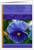 Happy Mother’s Day to My Dear Goddaughter with Pansy card