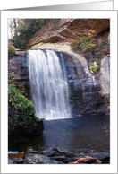 Linville Falls in North Carolina Blank Photo Card