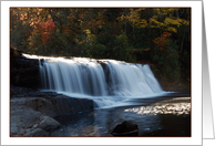 Hooker Falls in North Carolina Blank Photo Card