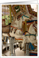 Carousel Horse or Merry Go Round Pony Photograph Blank Card