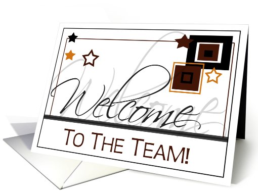 Welcome to the Team! Business card (820926)