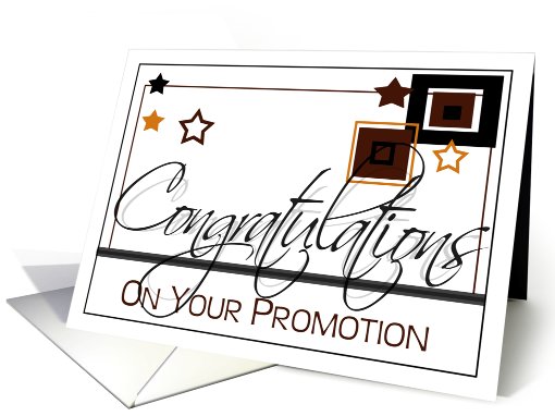 Congratulations on Your Promotion- Business card (820930)