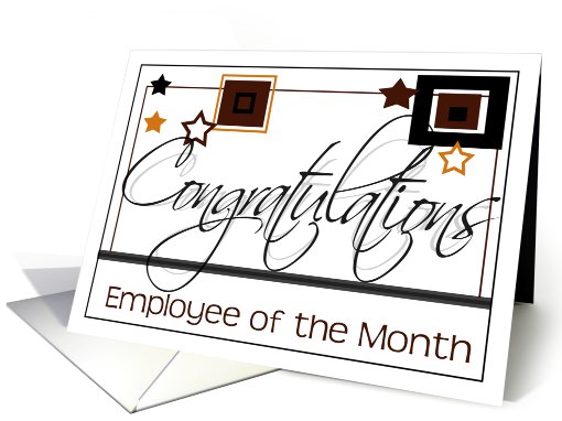 Congratulations Employee of the Month- Business card (820942)
