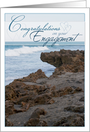 Congratulations on Your Engagement with Florida Beach Scene card