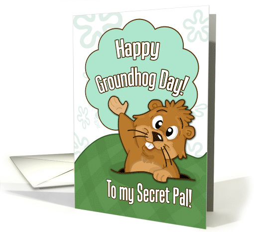 Happy Groundhog Day to Secret Pal with Cute Groundhog... (896840)