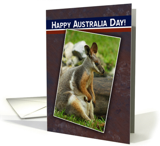 Happy Australia Day - Wallaby Snapshot card (897346)