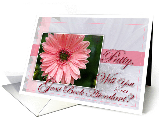 Guest Book Attendant- Patty card (923121)
