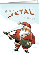 metal santa card