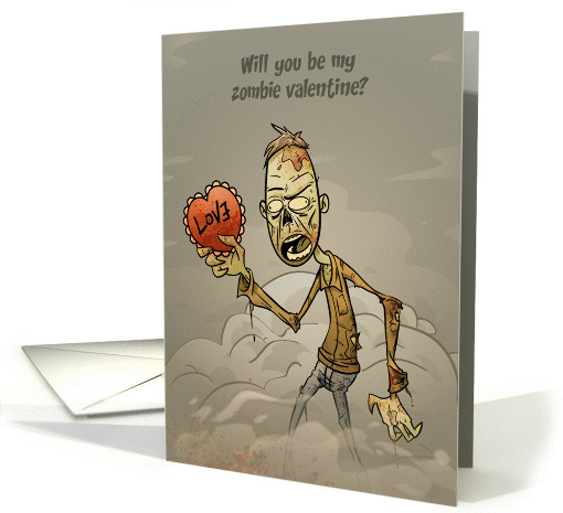 Zombie Valentine card (370352)