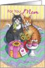 Mother’s Day, For You Mom Cats (Bud & Tony) card