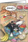 Birthday OMC! Cats (Bud & Tony) card