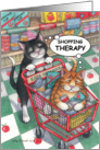 Shopping Therapy Cats (Bud & Tony) card