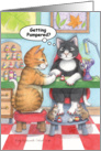 Manicure Cats Birthday (Bud & Tony) card