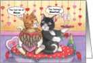 Cat Romance Anniversary (Bud & Tony) card