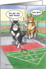 Old Shuffleboard Cats Birthday (Bud & Tony) card