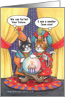 Fortune Teller Cats Birthday (Bud & Tony) card