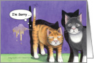 Apology Cats (Bud & Tony) card