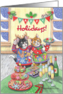 Ugly Christmas Sweater Cats Happy Holidays! (Bud & Tony) card