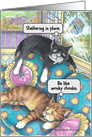 Coronavirus Cats Thinking Of You Shelter In Place Humor card