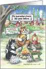 Coronavirus Pandemic Campfire Cats Thinking of You Humor card