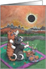 Eclipse Cats Viewing Invitation card