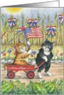 4th Of July Parade Cats (Bud & Tony) card