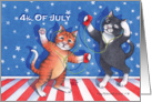 4th Of July Cats (Bud & Tony) card