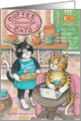 Coffee Cats Invitation (Bud & Tony) card