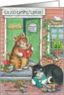 Middle School Cats (Bud & Tony) card