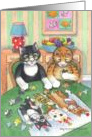 Jigsaw Puzzle Cats Birthday (Bud & Tony) card