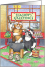 Japanese American Season’s Greetings Cats(Bud & Tony) card