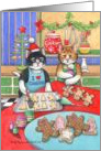 Christmas Cookie Cats (Bud & Tony) card