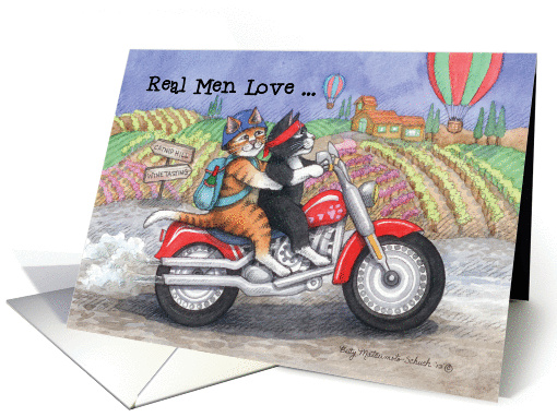'Real Men' Happy Birthday Cats (Bud & Tony) card (1067147)