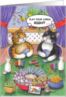 Card Playing Cats...