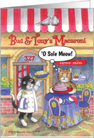 Italian Birthday Cats (Bud & Tony) card