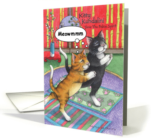 Pilates Yoga Birthday Cats (Bud & Tony) card (1103062)
