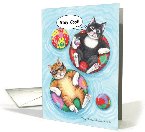 Pool Cats Birthday (Bud & Tony) card (1119390)