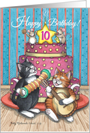 Happy 10 Birthday (Bud and Tony) card