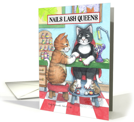 NAILS LASH QUEENS Cats Custom card (1623580)