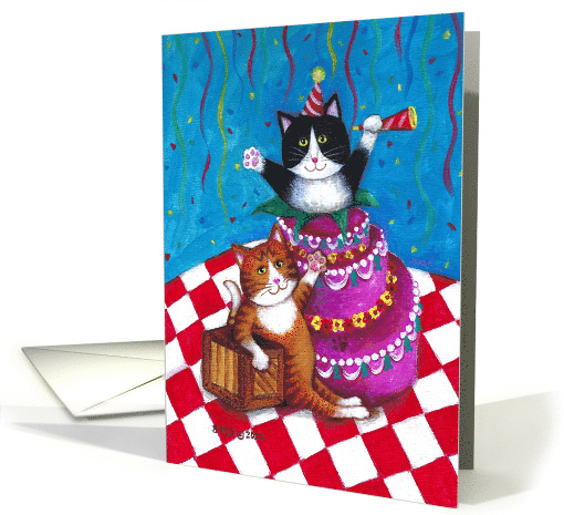 Bud and Tony with Bithday Party Cake card (1757988)