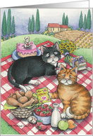 Cats Mother’s Day Picnic (Bud & Tony) card