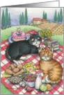 Cats Mother’s Day Picnic (Bud & Tony) card