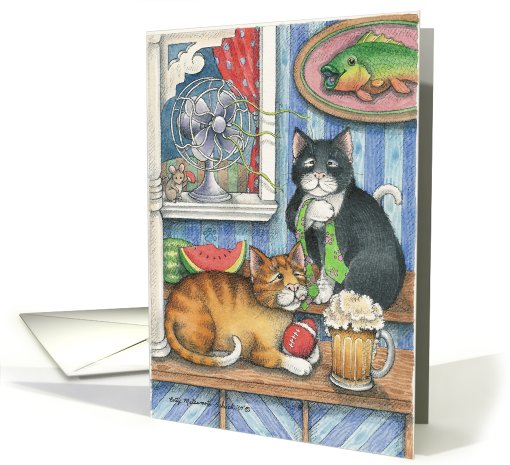 Cats Traditional Father's Day (Bud & Tony) card (369216)