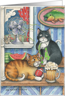 Cats Traditional Father’s Day (Bud & Tony) card