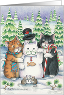 Cats W/Snowman &...