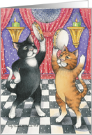 Cats Ballroom/Disco Birthday (Bud & Tony) card