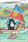 Cats Sailing Encouragement (Bud & Tony) card