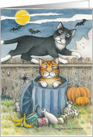 Alley Cats Halloween (Bud & Tony) card