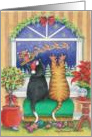 Cats Christmas Eve (Bud & Tony) card